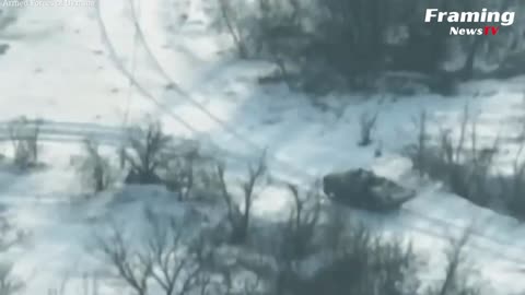Tank Rusia Hancur Berkeping-keping dalam Serangan Rudal Ukraina