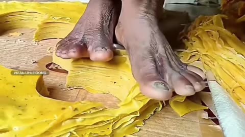 How to make food papor by foot😨🤢🤮