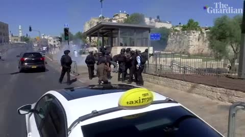 Israeli police use cannon and teargas during clashes in Jerusalem and West Bank