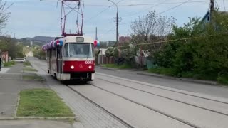 Russia: The first tram passed through Mariupol