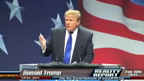 President Trump's first CPAC speech (2011)