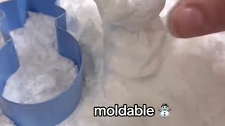 Indoors snow ❄️ for kids science 🧬 experiment 🧫