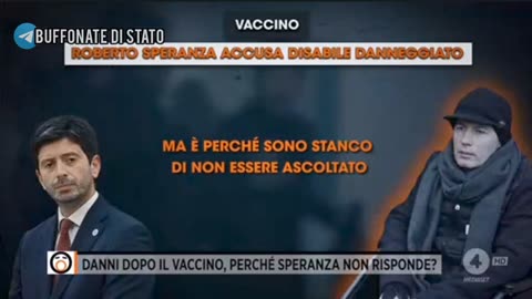 ITALIA, VACCINI: Libro Roberto Speranza, Andrea danneggiato, Effetti Avversi