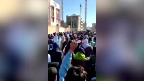 Protesters in Iran chant against supreme leader