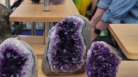 A lady explained what a amethyst crystal was My favorite one she had