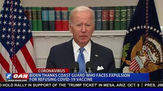 UNBELIEVABLE: Biden Thanks Coast Guard Member Who Is Getting Fired For Refusing The Jab