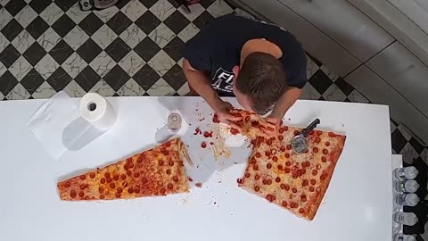 LARGEST PIZZA SLICE IN THE ENTIRE WORLD