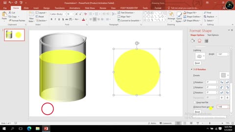 How to draw a schematic diagram of Beaker with stirring effect using Microsoft PowerPoint