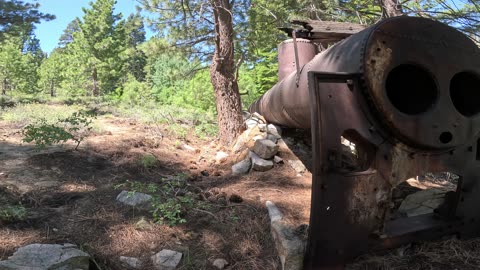 Sawmill remnant in Lake Tahoe Nevada State Park. (Lake Tahoe, NV)