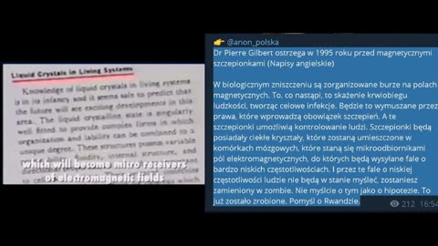 Dr. Pierre Gilbert 1995 rok - mówi o szczepionkach magnetycznych!