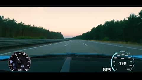 Buggati Chiron on Autobahn - 417 KPH (GPS) On-Board CAM | POV GoPro