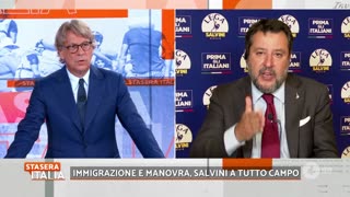 🔴 Matteo Salvini a "Stasera Italia" di Nicola Porro su Rete4.