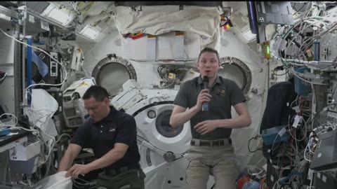Expedition 69 space station crew answer louisaina nasa astro camp student question