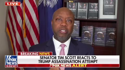 Sen Tim Scott reacts to assassination attempt on Trump
