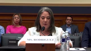 Rodriguez on human trafficking by Biden administration.