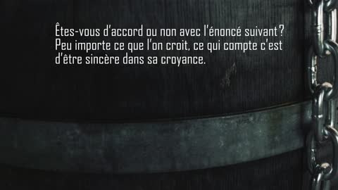 Quel est votre croyance concernant l'existence de Dieu?