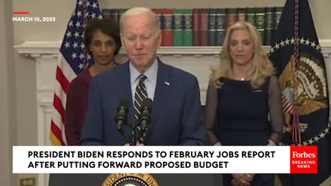JUST IN- Biden Reacts To February Jobs Report After Releasing Proposed $6.8 Trillion Budget