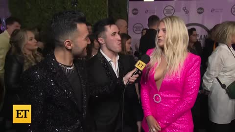 AMAs Meghan Trainor on VIRAL 'Made You Look' TikTok and Being a New Mom (Exclusive)