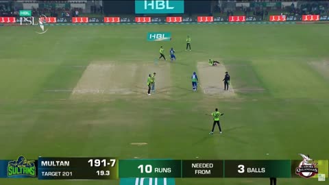 Thrilling last over | Multan sultan vs Lahore Qalanders | Match 34 Final | HBL PSL 8