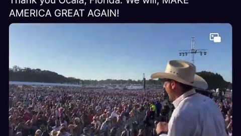 Massive Trump Rally Chants "USA! USA! USA!"