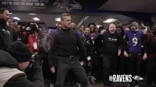 Ravens Coaches, Players Dance In Locker Room Celebration After Divisional Victory