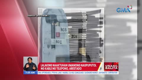 Lalaking naaktuhan umanong nagpuputol ng kable ng telepono, arestado _ UB_1