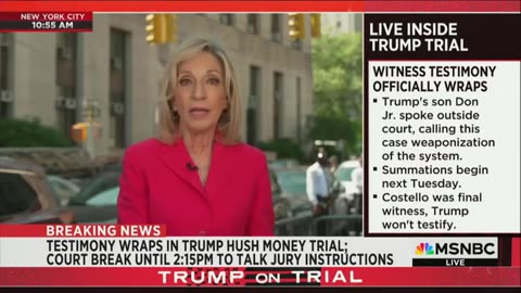 Andrea Report From Hush Money Courthouse Nearly Drowned Out for Minutes By Shouting Trump Protesters