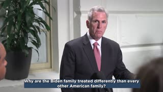 Speaker McCarthy: Why Does the Biden Family Get Special Treatment from the IRS?