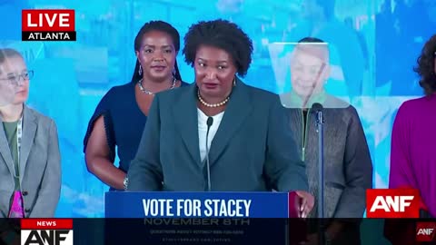 Stacey Abrams: "Let me begin by offering congratulations to Governor Brian Kemp."