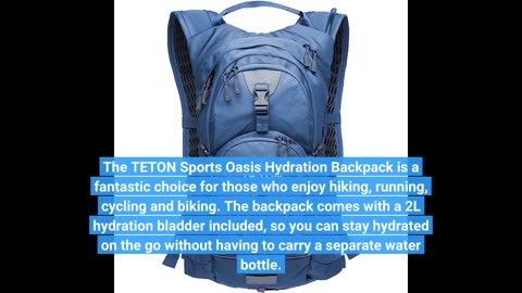 Customer Feedback: TETON Sports Oasis Hydration Backpacks– Hydration Backpack for Hiking, Runni...