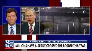 Tucker presses Texas governor over commitment to secure border as Biden fails to