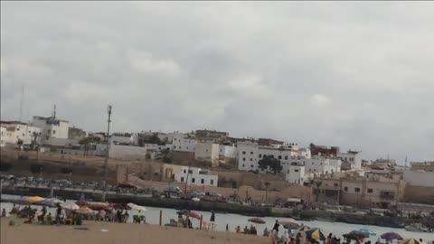 Salé Beach/Located at the mouth of the Bouregreg,River facing that of Rabat