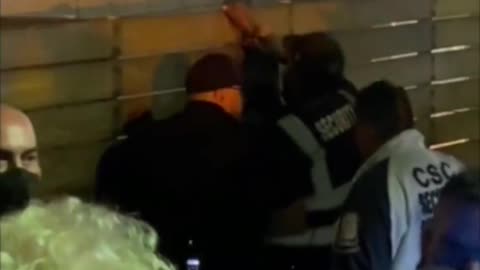 Man surrounded by police after attacking Dave Chappelle on stage during performance