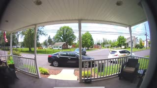Doorbell Camera Catches Crash into House
