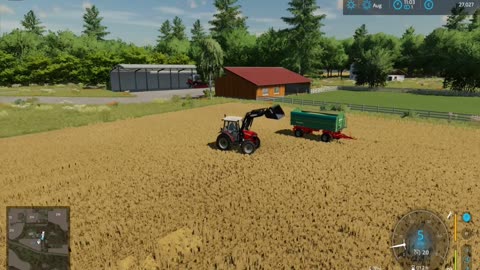 Part 22: Collecting straw | Farming Simulator 22 | Chilliwack map | Timelapse | (1080p60)