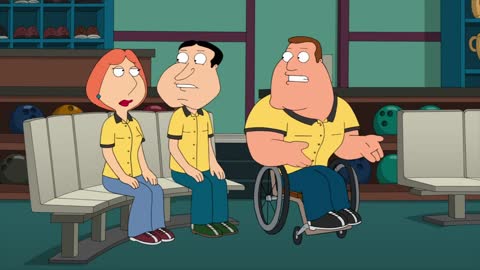 Family Guy - Lois, Joe, and Quagmire Go Bowling