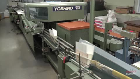 Mass Production Process of Books. Printing Factory In Korea