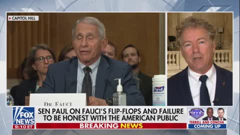 Hannity: Rand Paul GOES OFF on Dr. Fauci's LIES