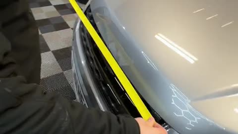Smart way to center the letters 🤓 #satisfying #satisfyingvideo #satisfyingsounds #carguy #carmods #a
