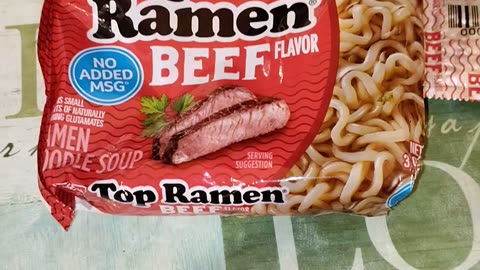 Eating Nissin Top Ramen Beef Flavor, Dbn, MI, 4/27/24