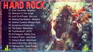 Greatest Hits Hard Rock Of 80s 90s | Metallica, Black Sabbath, ACDC, Bon Jovi, Iron Maiden
