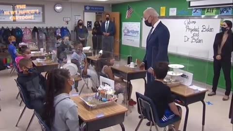 Biden Becomes Teacher in Primary School