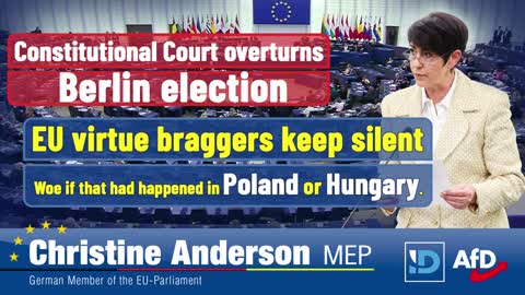 Berlin election overturned - EU virtue braggers keep silent