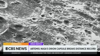 NASA's Orion space capsule breaks record on moon mission