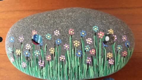 Latest mandala dotted rock and stone painting ideas for beginners