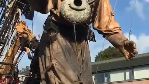 Giant scuba puppet