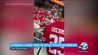 Video shows fans brawl in the stands at 49ers-Giants game
