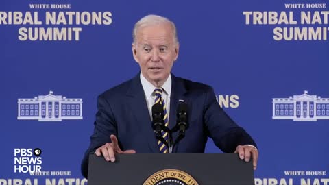 Biden addresses White House Tribal Nations Summit in Washington