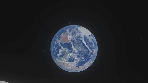 Earth view from moon
