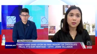 HINDI KAMI SANG-AYON NA MAY RESORT SA CHOCOLATE HILLS, IT'S OUR HERITAGE —ATTY. JAMIE VILLAMOR